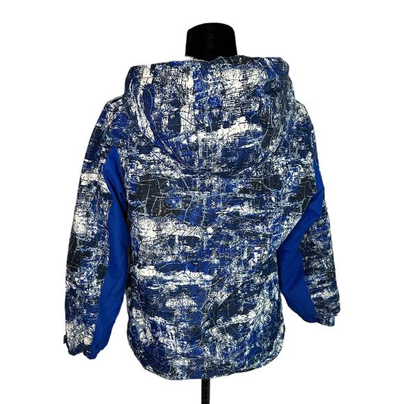 Swiss Tech Blue and White Coat, Large, Pre-owned - Picture 4 of 9